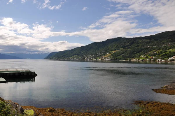 Norwegen Auf Naturlandschaft Hintergrund — Stockfoto