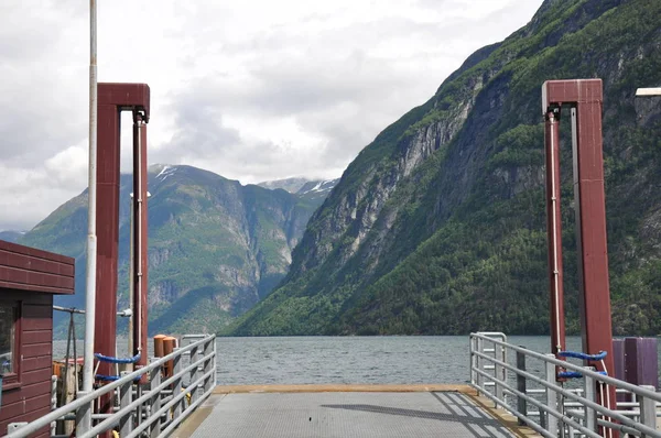 Norwegen Auf Naturlandschaft Hintergrund — Stockfoto