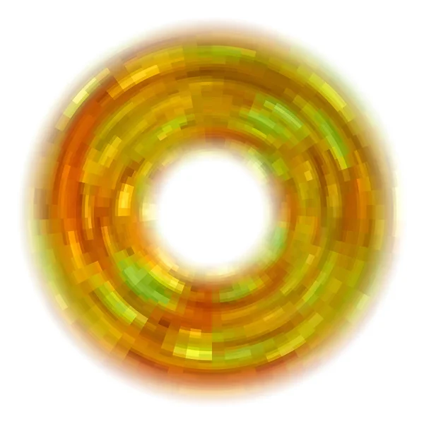 Een Ring Van Enkelkleurige Segmenten Voor Witte Achtergrond — Stockfoto