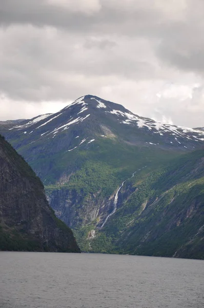 Noruega Sobre Paisagem Natural Fundo — Fotografia de Stock