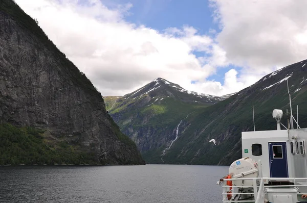 Norwegen Auf Naturlandschaft Hintergrund — Stockfoto