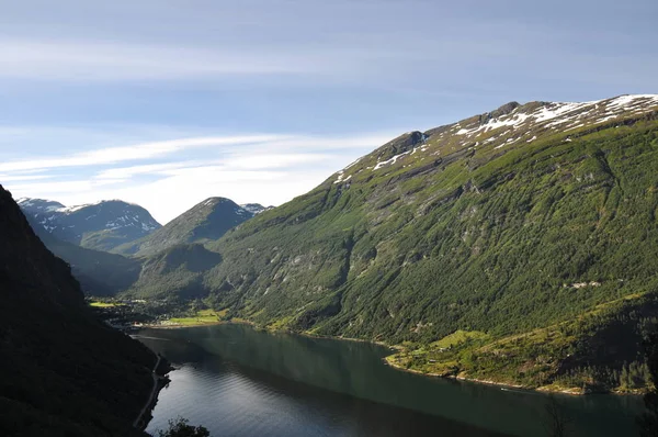 Noruega Sobre Naturaleza Paisaje Fondo —  Fotos de Stock