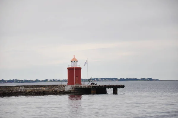 Fyr Alesund Hamn Norge Mullvad — Stockfoto