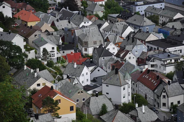 Norveç Çatılarının Üzerinde — Stok fotoğraf