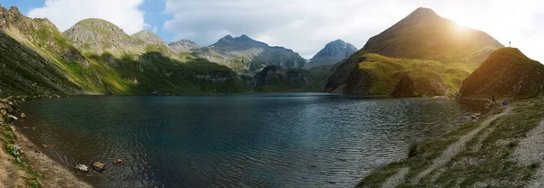 Den Vilda Sjön Södra Tyrolen — Stockfoto