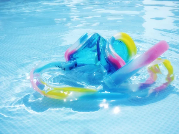 colorful inflatable ice cream in the pool