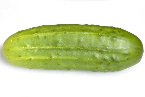 Pepino Verde Fresco Aislado Sobre Fondo Blanco — Foto de Stock