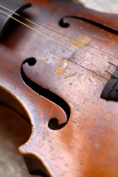 Color Detail Used Old Violin — Stock Photo, Image