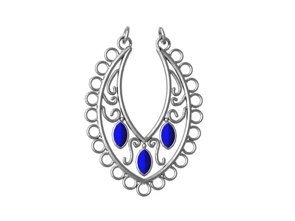 Šperky Náušnice Řemeslné Ušní Kroužky — Stock fotografie