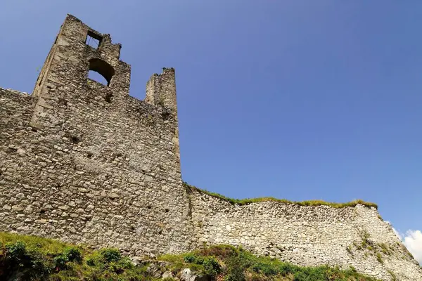 Vista Panorámica Majestuosa Arquitectura Medieval Del Castillo — Foto de Stock