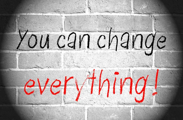 Możesz Wszystko Zmienić — Zdjęcie stockowe