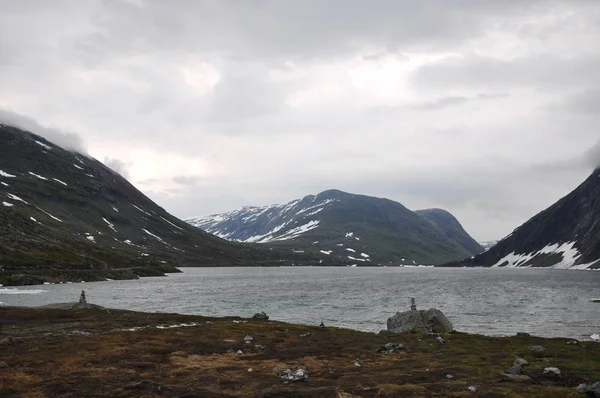 Noruega País Escandinavo Que Abrange Montanhas Geleiras Fiordes Costeiros Profundos — Fotografia de Stock