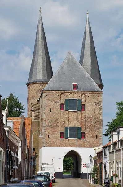 Puerta Ciudad Zierikzee Schouwen Duiveland Sur Holanda — Foto de Stock