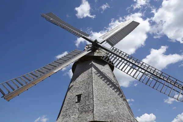 Die Windmühle Petershagen Deutschland Ist Ein Holländischer Windradtyp Und Gehört — Stockfoto