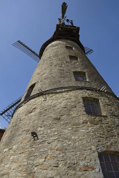 Die Windmühle Ovenstaedt Petershagen Ist Ein Holländischer Windradtyp Und Teil — Stockfoto