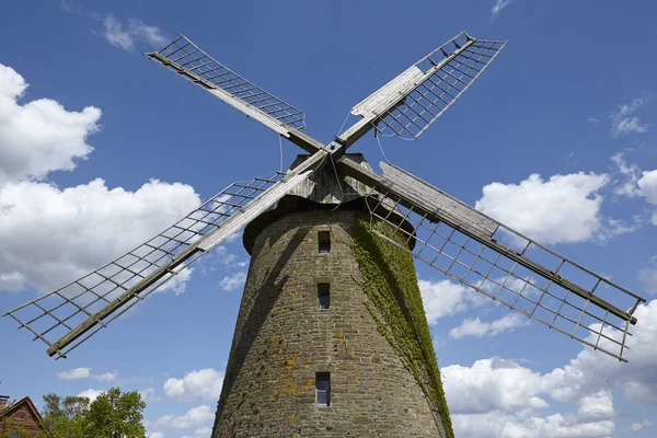 Molino Viento Seelenfeld Petershagen Alemania Molino Viento Tipo Dúo Forma —  Fotos de Stock