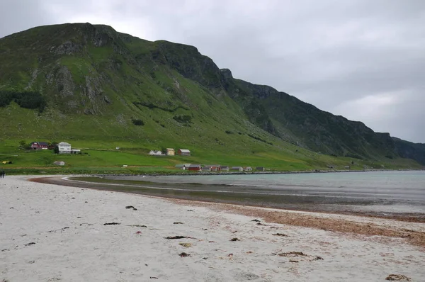 Zandstrand Aan Atlantische Oceaan — Stockfoto