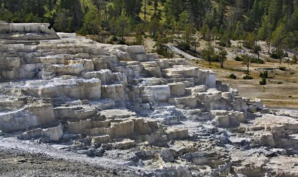 Minerva Terrasse Yellowstone Nationalpark — Stockfoto