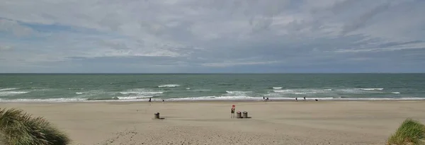 Transizione Spiaggia Nieuw Haamstede Schouwen Duiveland Paesi Bassi Meridionali — Foto Stock