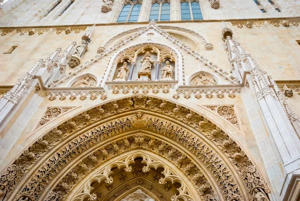 Detalj Katedralen Antagandet Zagreb Kroatien — Stockfoto