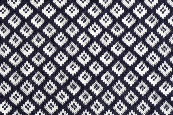 Vzorek Pletení Vzor Čtverec Vlněná Tkanina — Stock fotografie