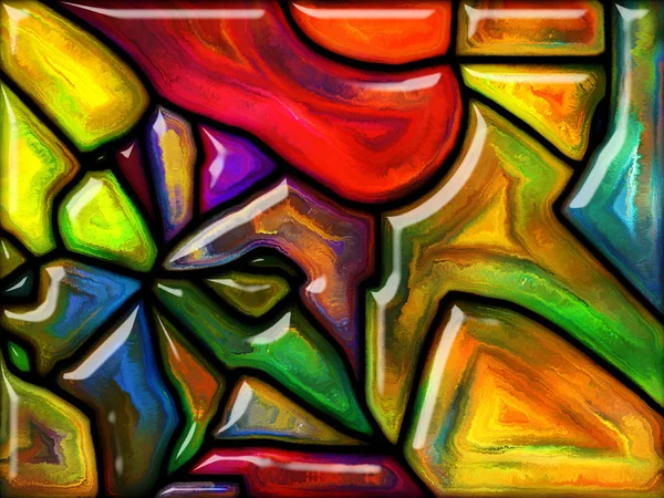 Goblin Glas Serie Artistieke Achtergrond Gemaakt Van Kleurrijke Gebrandschilderd Glas — Stockfoto