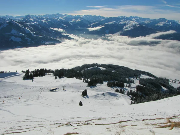 Skidåkning Wilden Kaiser — Stockfoto