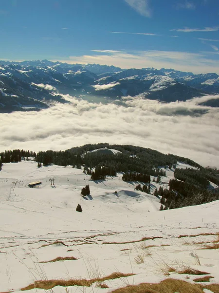 Skiing Wilden Kaiser — Stock Photo, Image