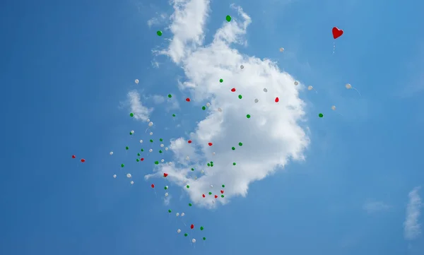 Globos Voladores Cielo — Foto de Stock