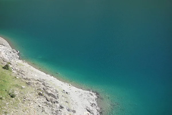 Vista Para Praia Lago — Fotografia de Stock