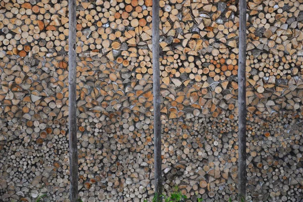 Rąbane Drewno Opałowe Materiał Drewniany — Zdjęcie stockowe