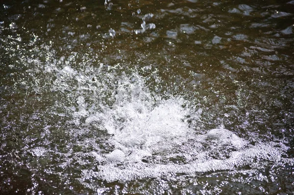 Водные Игры Солнце Водные Струи Капли Воды Брызги Воды — стоковое фото