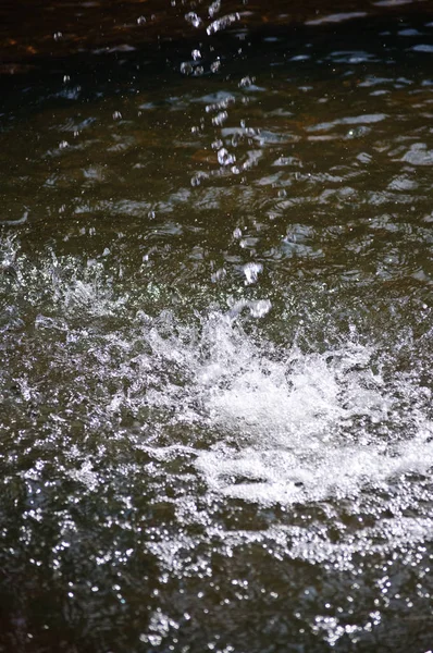 Juegos Agua Chorros Agua Luz Del Sol Gotas Agua Salpicaduras —  Fotos de Stock