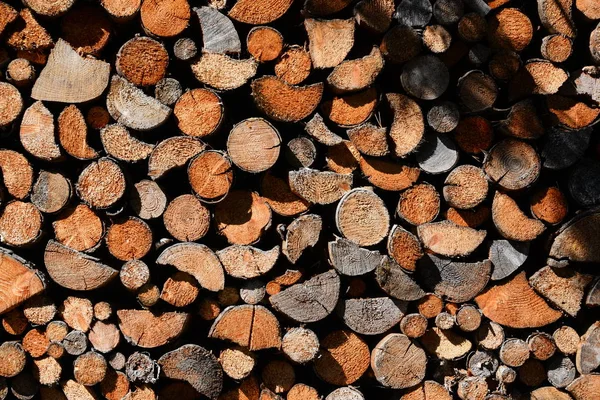 Chopped Firewood Wooden Material — Stock Photo, Image