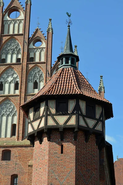 Detalj Marienburg Polen — Stockfoto