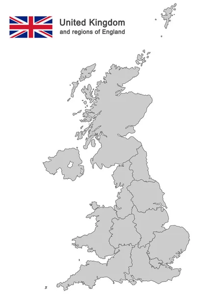 欧洲国家统一的血缘和英格兰地区 — 图库照片