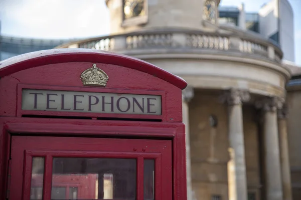 Rote Telefonzelle London England — Stockfoto