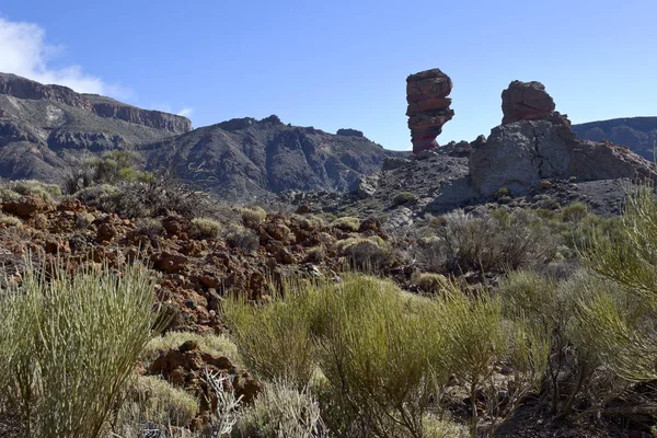 Skalní Útvary Parque Nacional Del Teide Tenerife Kanárské Ostrovy Španělsko — Stock fotografie