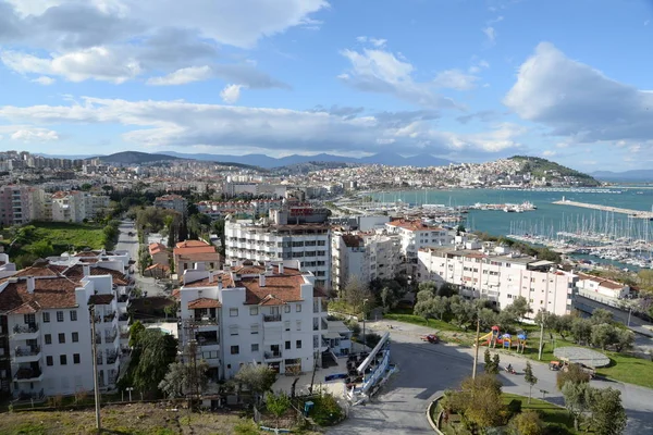 Kusadasi Tacchino Egeo Turco Aegean Città Case Mare Mediterraneo Case — Foto Stock