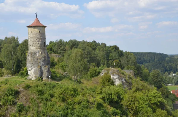 Steinerner Tasche Behalten Waischenfeld — Stockfoto