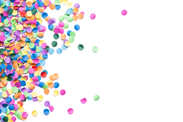 Confetti Kolorowe Tło Przestrzenią Tekstową — Zdjęcie stockowe
