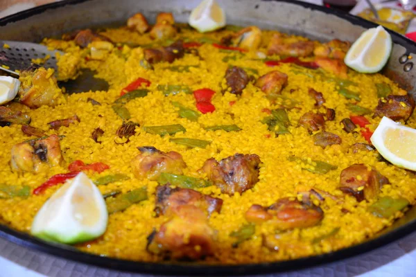 Deniz Ürünleri Paella Yemeği Spanyol Yemeği — Stok fotoğraf