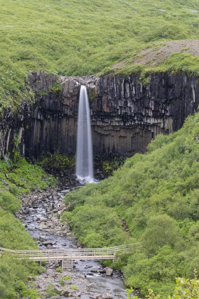 Vacker Vattenfall Naturen Bakgrund — Stockfoto