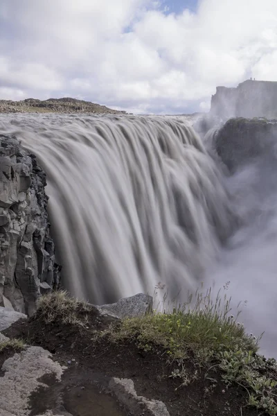 Vacker Vattenfall Naturen Bakgrund — Stockfoto