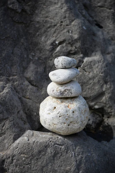 Piedras Piedras Rocosas Fondo Grava Rocosa — Foto de Stock