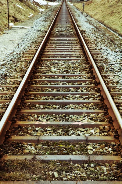 Железнодорожный Транспорт Рельсы Немецких Федеральных Железных Дорог — стоковое фото