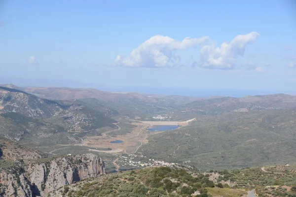 Τοπίο Ακρωτήρι Σκυρόδεμα Βουνά Ελλάδα Βουνό Χωριό Ορεινό Χωριό Φύση — Φωτογραφία Αρχείου
