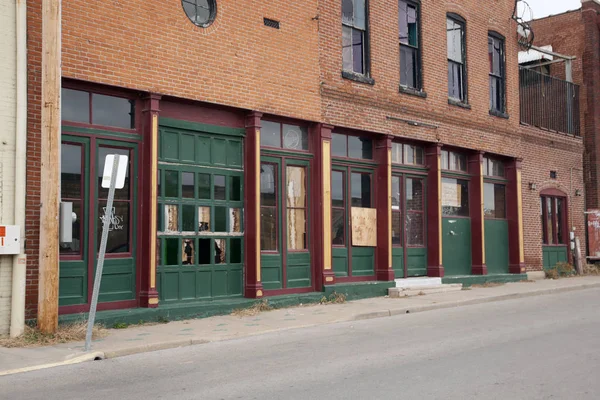 Uma Fileira Edifícios Cape Girardeau Missouri — Fotografia de Stock