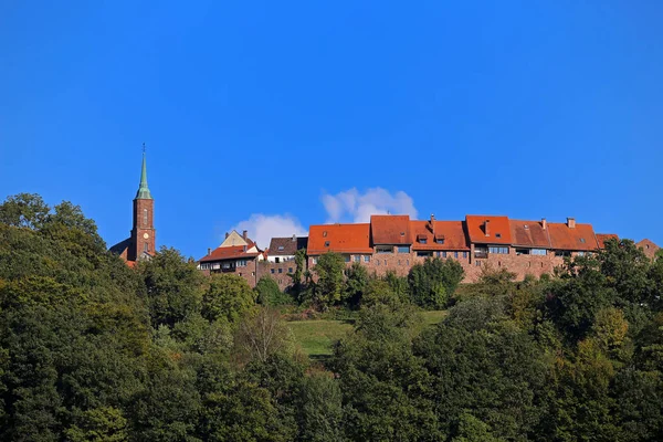 Visto Montagna Dilsberg Neckar — Foto Stock