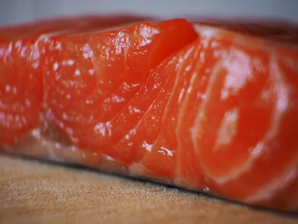 Appetitlich Lachsfischfleisch Meeresfrüchte — Stockfoto